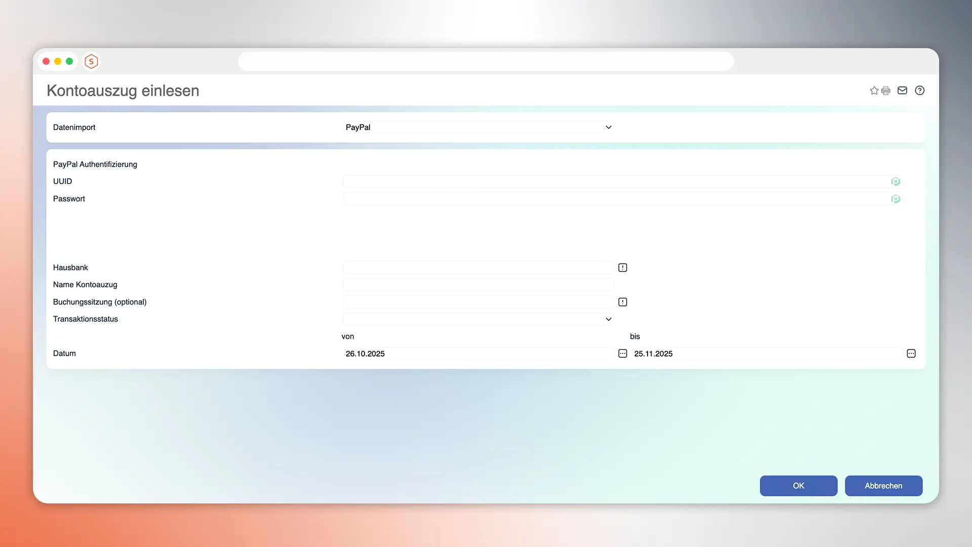 Erweiterte PayPal-Buchungserkennung