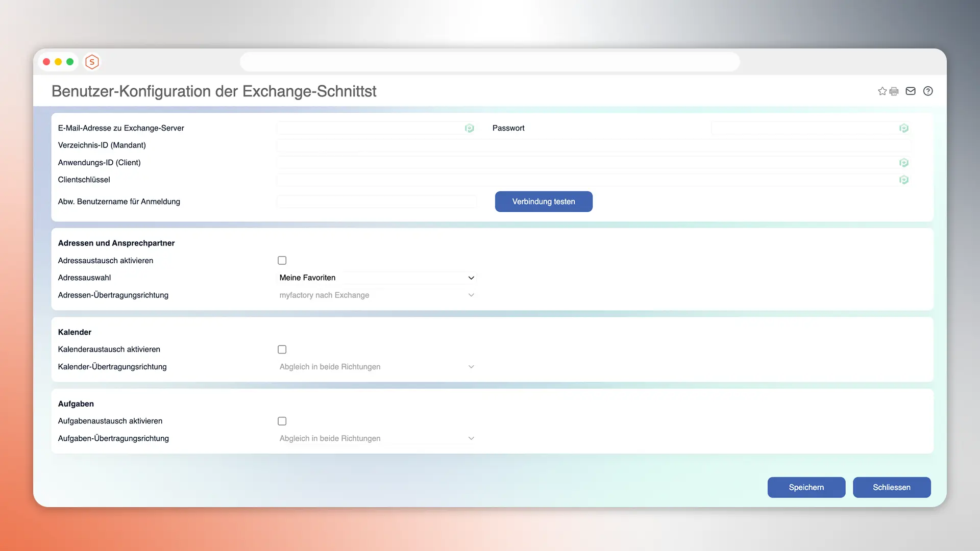 Exchange Synchronisierung
