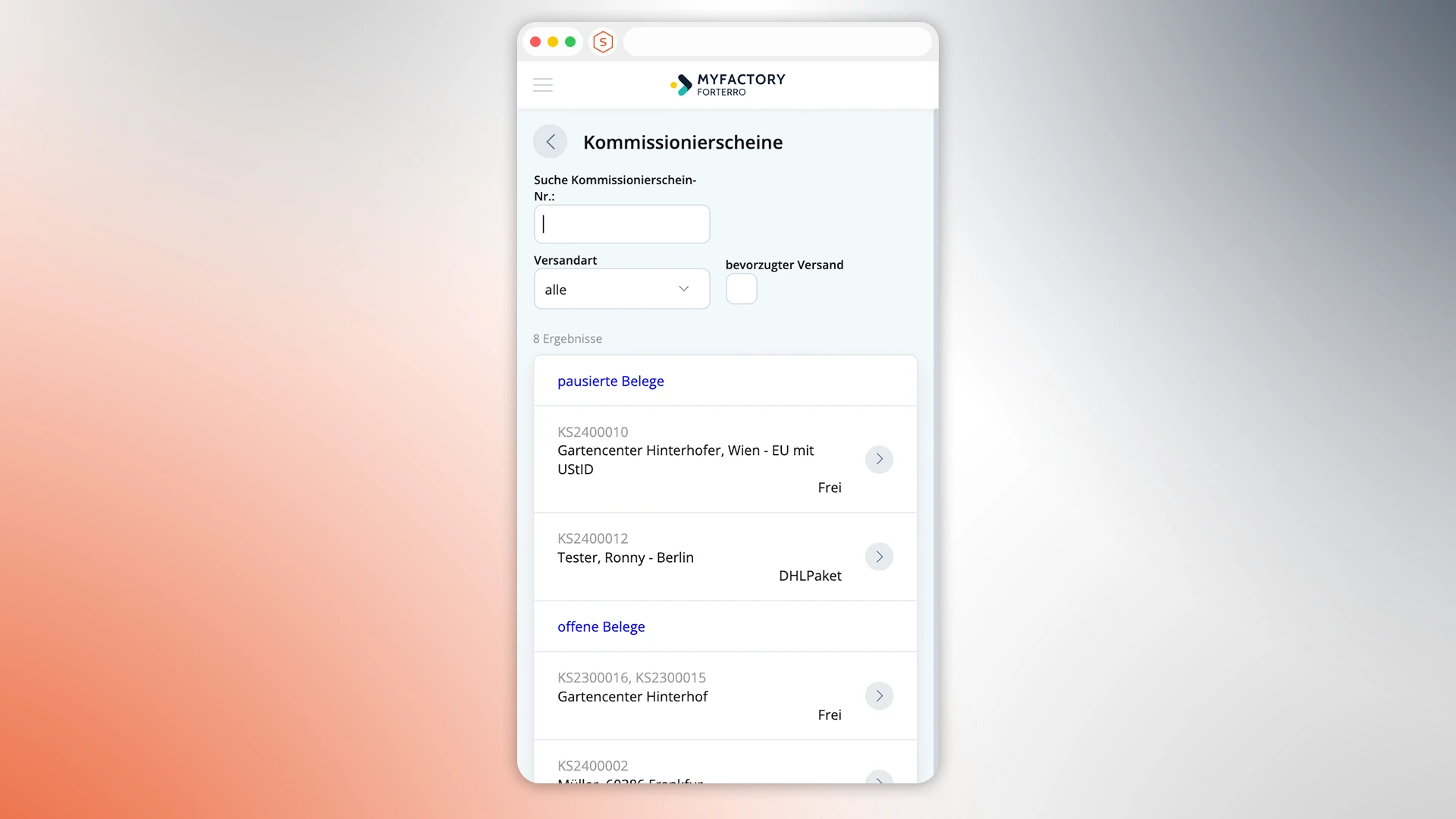 Mietlizenz ERP myfactory.SCAN