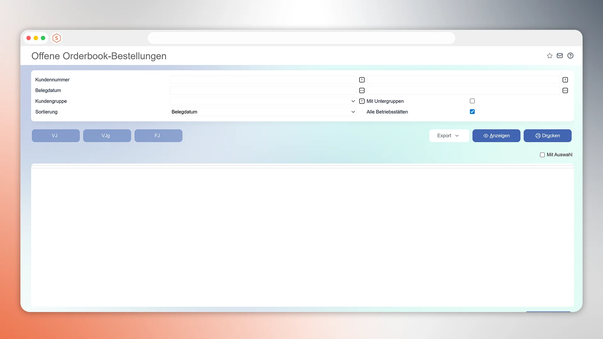 Mietlizenz mf.ERP Orderbook - Smartview360 Schnittstelle
