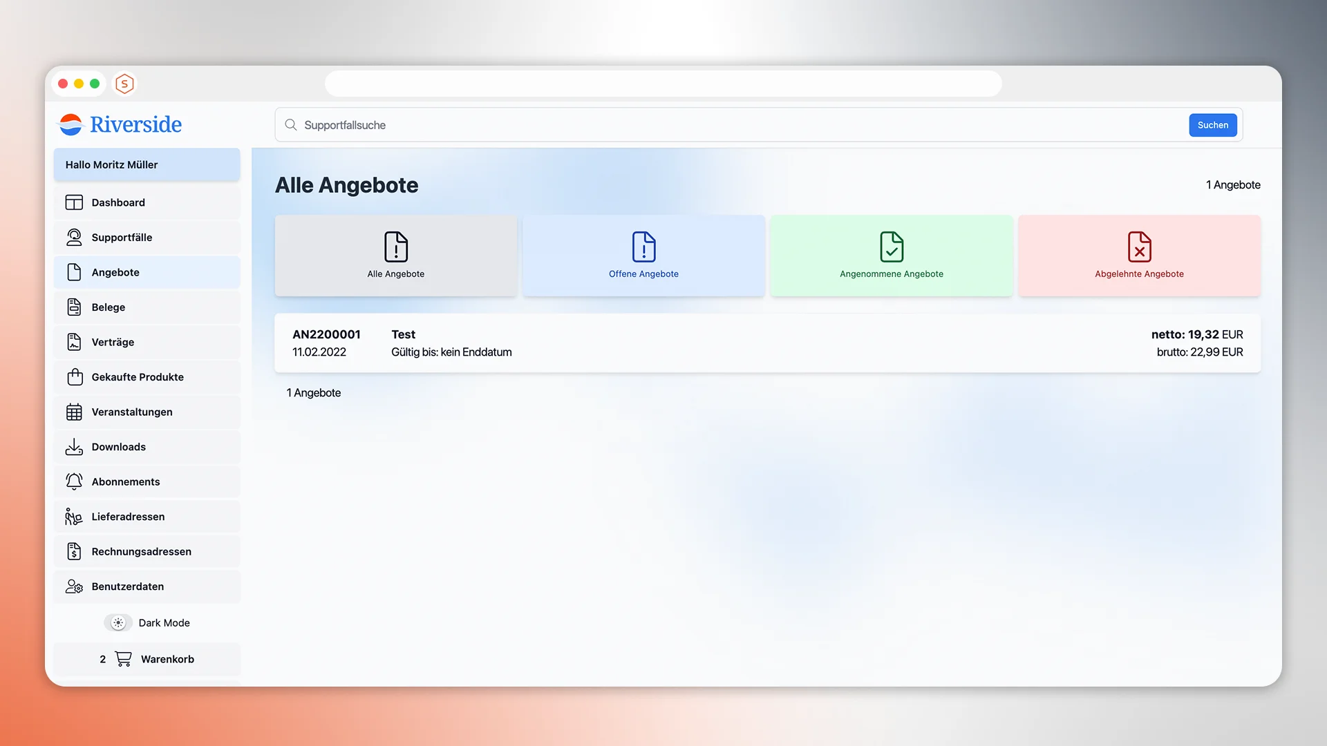 Mietlizenz Riverside Template