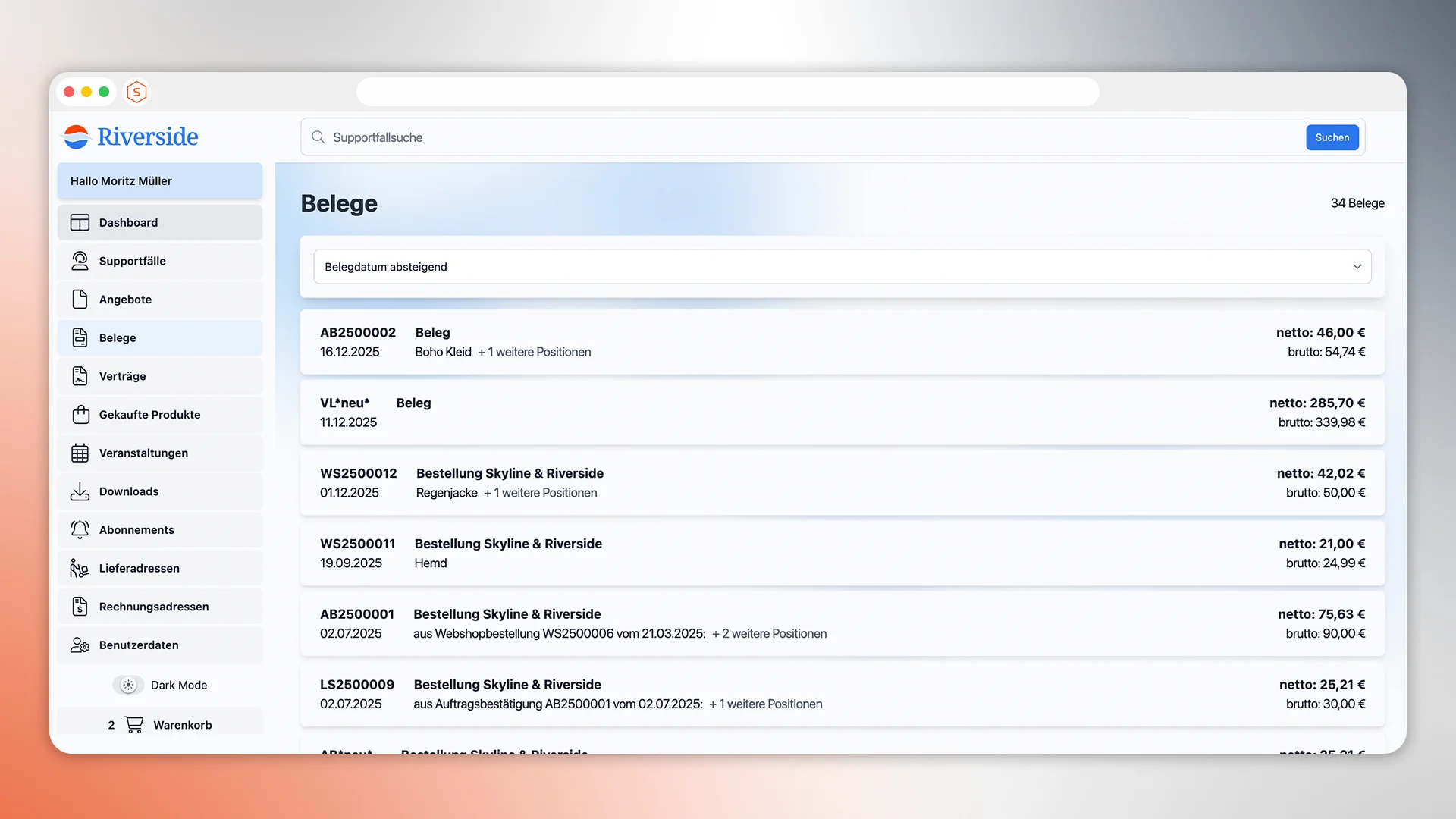 Mietlizenz Riverside Template