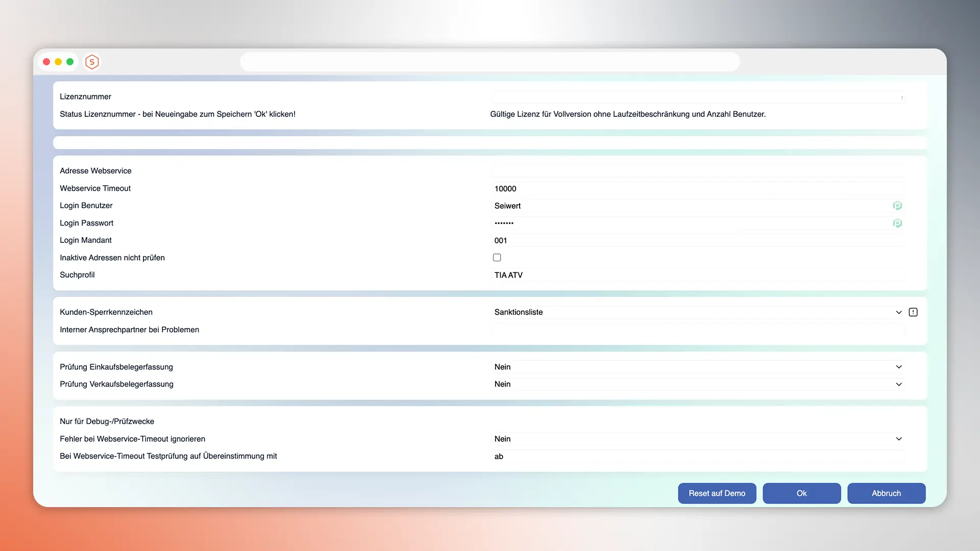 Sanktionslistenprüfung