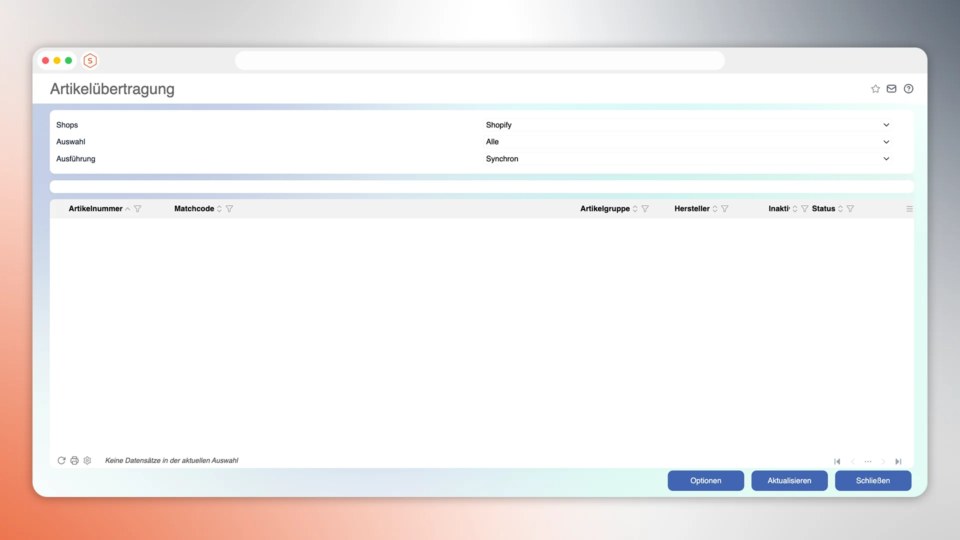 Shopify Connect Schnittstelle, Private Cloud (ipt)