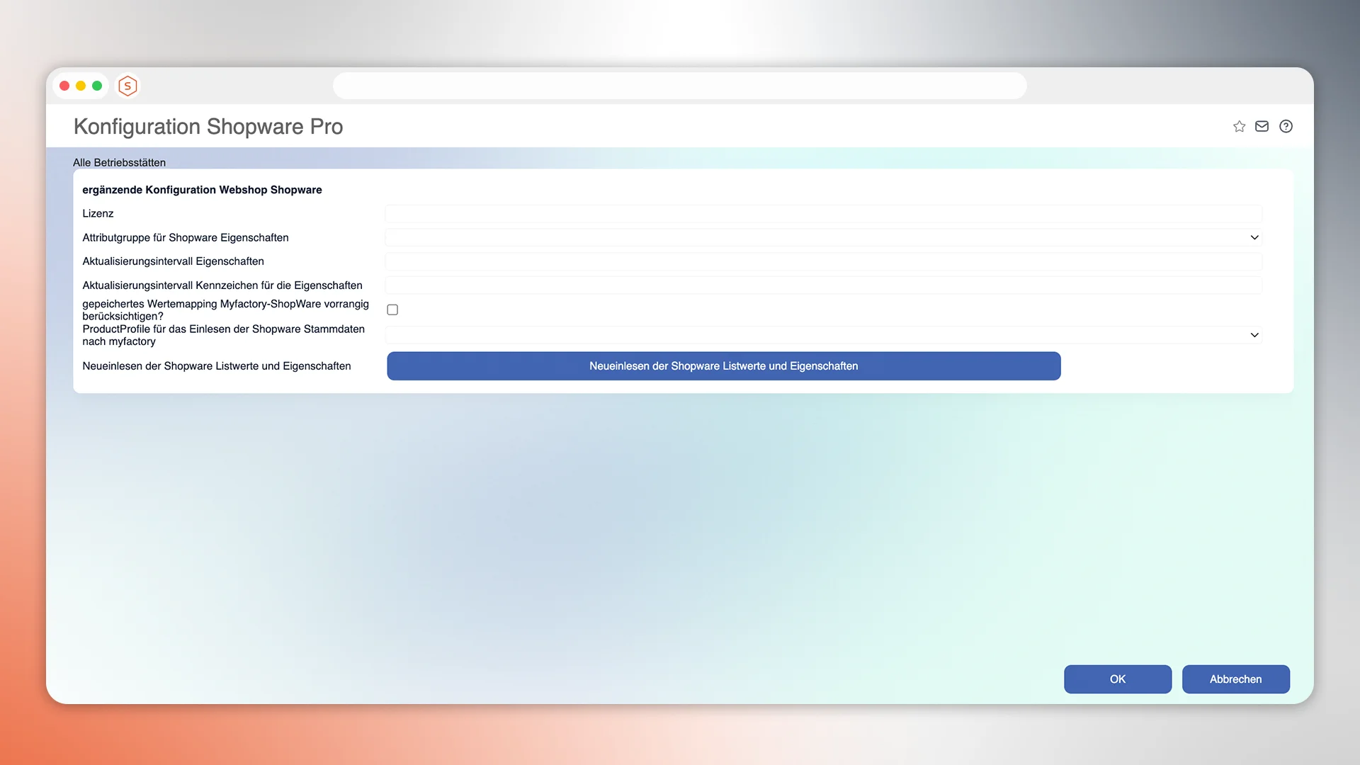 Shopware Schnittstelle